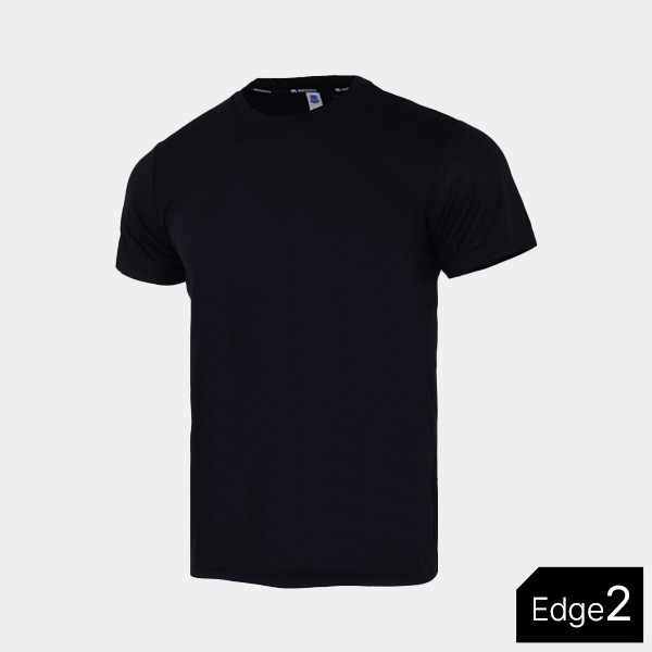 Cool Round T-shirts Edge2_Black