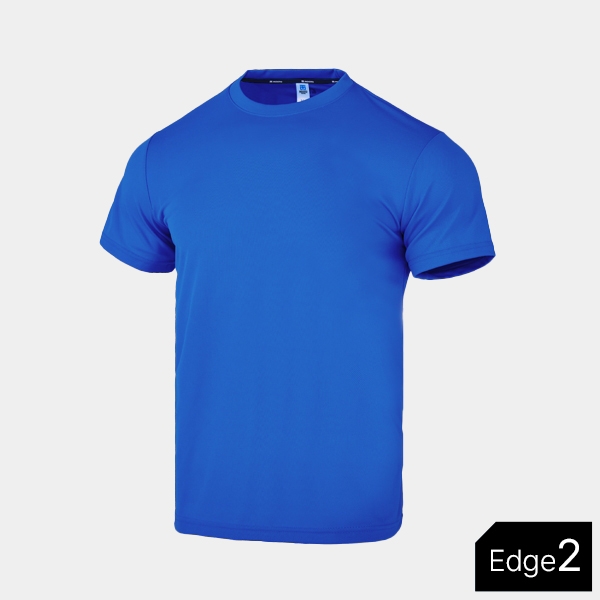 Cool Round T-shirts Edge2_Marine Blue