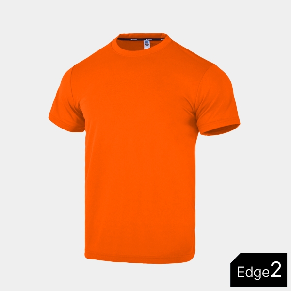 Cool Round T-shirts Edge2_Orange