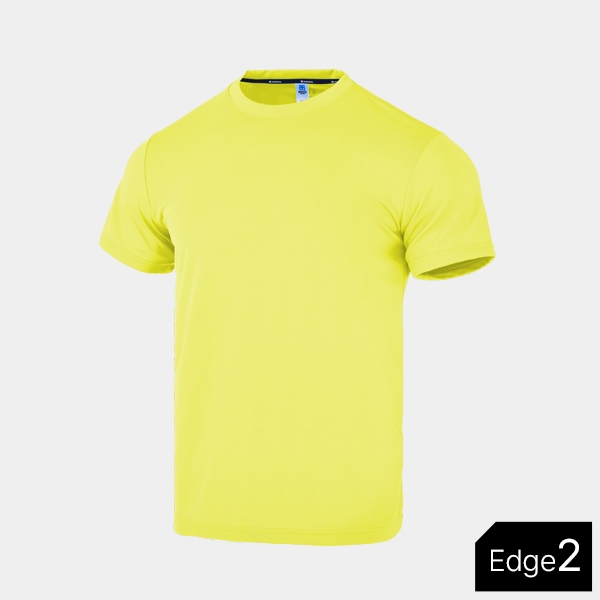 Cool Round T-shirts Edge2_Lemon yellow